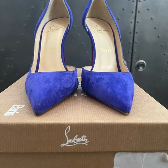 CHRISTIAN LOUBOUTIN PUMPS IRIZA 100 VEAU VELOURS - Picture 2 of 7